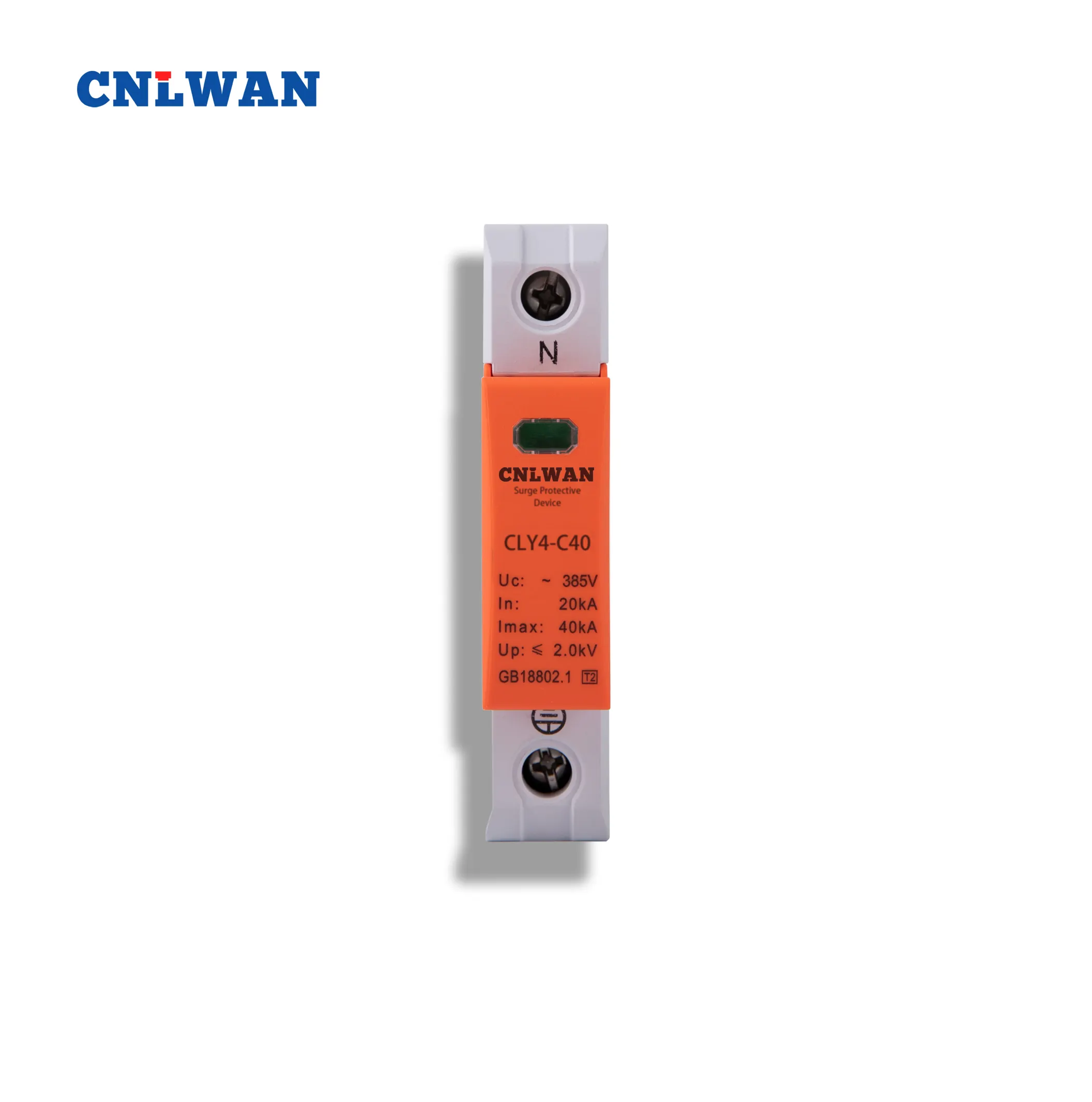 CNLWAN SPD 20KA-40KA 1P DC 500V 600V 800V 1000V DPS Surge Protector Arrester Protective Device for High Voltage Surges