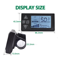 S861 E Speedometer sepeda Digital, Odometer layar hitam putih dengan tampilan kecepatan LCD, aksesori bersepeda