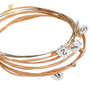 Ensemble de cordes de guitare acoustique en bronze phosphoreux à âme en acier, tonalité équilibrée précise, revêtement <span class=keywords><strong>nano</strong></span> fin antirouille, 11-52, pour école de musique - Product Image 2