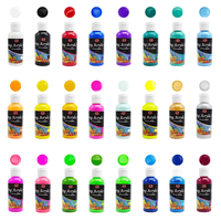 KHY-Kit de peinture acrylique néon en acrylique pour enfants, 30ml