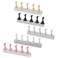 Support d'entraînement pour la pratique artistique, support de pointes d'ongles de style japonais, base en acrylique pour pièces d'échecs, présentoir pour l'art des ongles et la pratique