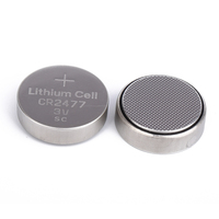 Piles primaires au lithium manganèse CR2477 CR2477T 3.0V 900mAh, piles bouton au lithium LiMnO2 avec languettes de soudure