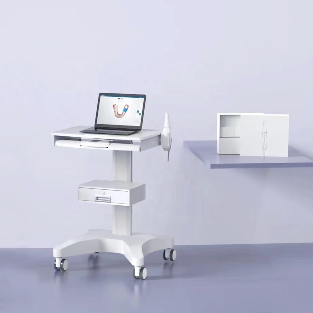 Chariot Médical à Roulettes - Grande Surface De Travail, Capacité 50 Kg, Tiroir Spacieux - Pour Labo, Dentiste, Salon Beauté - 10