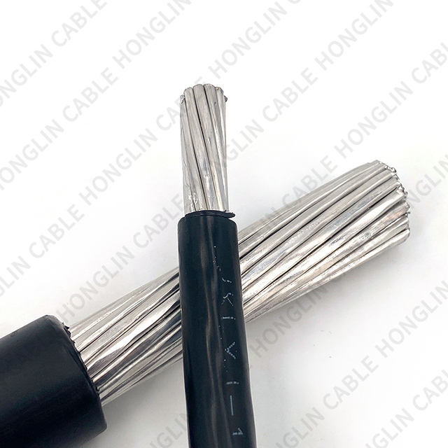 Single Core All Aluminum Stranded Conductor 25mm ABC 2 Core Aerial Bundled Electric Power Cable