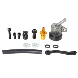 Ensemble de levier de frein hydraulique CNC, pompe supérieure pour mise à niveau de moto, aluminium noir, 11.2cm, 12.5cm - Product Image 4