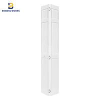 Porte pliante en bois de pin peint en blanc à noyau solide de 30 pouces avec quincaillerie Porte affleurante apprêtée blanche moderne
