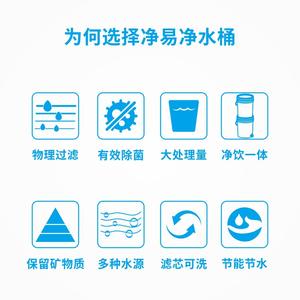 Jarra Purificadora de Agua por Gravedad Jingyi de 5 Galones con Elemento Filtrante de Cerámica, Filtro de Agua Potable Directo para Cocina Doméstica - Product Image 3