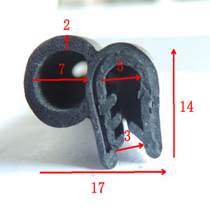 Tira de Sellado Lateral EPDM de 17x14x2mm para Sellado de Puertas de Armarios Eléctricos - Product Image 1