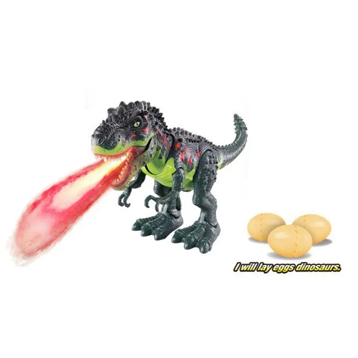 Operação com bateria Spray para postura de ovos robô dinossauro T-REX Brinquedo