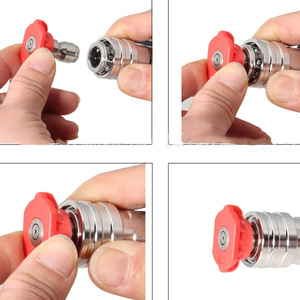 Lavadora a presión 1/4 Conector rápido con adaptador <span class=keywords><strong>Nilfisk</strong></span> y 5 puntas de boquilla de color Herramienta de lavado de automóviles - Product Image 4