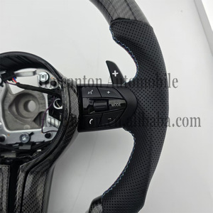 Hot Sale Best Price Leather Carbon Fibre Steering Wheel for BMW F10 F30 F90 F01 F02 F12 F13 3 4 5 Series <b>Car</b> Steering Wheel - Product Image 6
