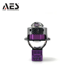 AES Qinglong 바이 레이저 LED 프로젝터 렌즈 3.0 인치 75W 슈퍼 밝은 헤드 라이트 프로젝터 자동차 헤드 라이트 개조