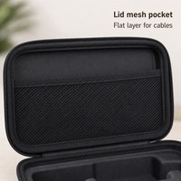 Étui rigide personnalisé en EVA avec fermeture éclair, sac de rangement, intérieur moulé, poche en maille, plusieurs couleurs
