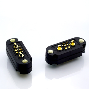 हाई करंट पावर चार्जिंग संपर्क थिम्बल सोखना पुरुष महिला 2+4 चुंबकीय कनेक्टर निर्माता गोल्ड प्लेटेड ब्रास मोलेक्स - Product Image 3