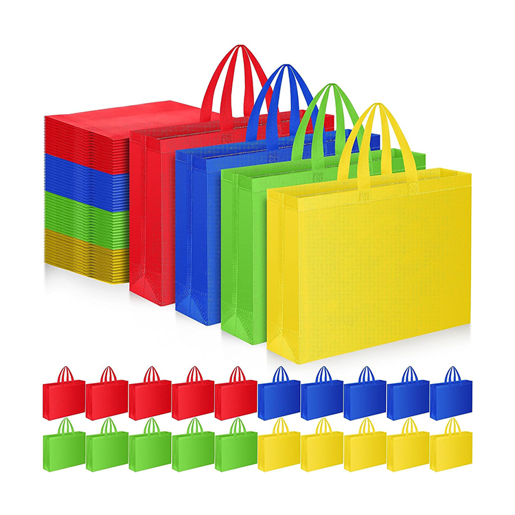 Eco grocery supermarket reusable recycled non-woven promotional custom non woven shopping tote bag with logo