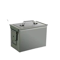 Boîte de rangement pour outils en métal de grande taille, conteneur de transport multifonctionnel et protecteur, vente en gros
