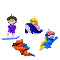 Décorations d'aquarium flottantes écologiques, ornements de réservoir de poissons en plastique, accessoires sous-marins durables pour l'aménagement aquatique