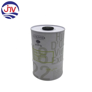 Lata Redonda de Hojalata de Grado Alimenticio de 700 ml para Aceite de Oliva con Tapa de Plástico, Impresión Offset y Logotipo Personalizado - Product Image 3