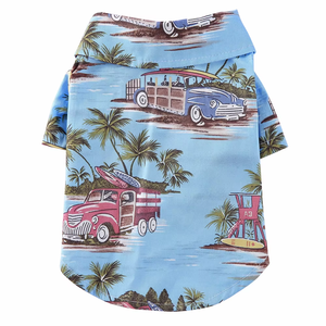 Hawaii Style Beach Print Dog T-Shirt Spring Summer Small to Medium Sized Pets Pet <strong>Clothes</strong> - Product Image 4