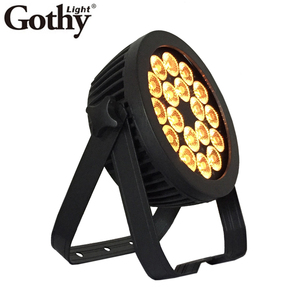Projecteur LED plat 18x10W blanc chaud, lumière de projection, contrôle DMX512, Ra90 CRI, IP20, utilisation en intérieur pour les concerts, les théâtres - Product Image 1