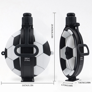 Borraccia Pieghevole in Silicone Personalizzata a Forma di Pallone da <span class=keywords><strong>Calcio</strong></span> Senza BPA per Viaggi e Sport all'Aperto - Product Image 1