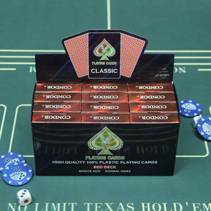 Condor การ์ดเล่นพีวีซีกันน้ำ5858 5838คลาสสิกสำหรับคาสิโนโป๊กเกอร์คลับ - Product Image 5