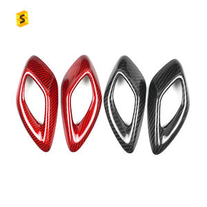 Cadre de poignée de porte intérieure en Fiber de carbone véritable ES pour <span class=keywords><strong>Camaro</strong></span> 2016 2017 2018 2019 2020 2021 <span class=keywords><strong>2022</strong></span> 2023 - Product Image 1
