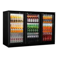 Supertise balanço preto dobradiça 3 portas garrafa cerveja geladeira display vidro bebida refrigerador
