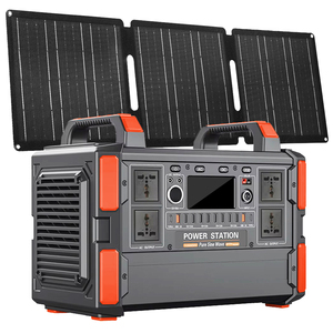 Xách tay 1200 Wát Trạm điện 220V Kit năng lượng mặt trời với pin máy phát điện năng lượng mặt trời bảng điều khiển 2048wh MPPT đèn pin cho ngoài trời khẩn cấp - Product Image 1