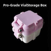 3ml 4-Fach Stoßfeste Umweltfreundliche Peptid-Reisebox Sichere Snap-Lock Fläschchen-Aufbewahrung OEM Logo PETG Kunststoff Kühlschrankgeeignet Einzelhandel