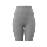 Elastische Hochbund-Yoga-Shorts für Damen aus Schnelltrocknendem Spandex/Polyester für Fitness und Gymnastik