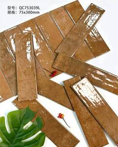 Ubin Dinding Porselen 75x300 untuk Dapur, Kamar Mandi, Ruang Tamu, Hotel, Dinding Bata, Finishing Glossy - Product Image 2