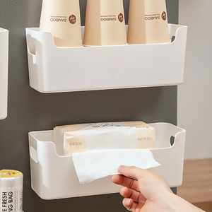 Organizer in plastica a <span class=keywords><strong>parete</strong></span> per frigorifero <span class=keywords><strong>da</strong></span> cucina soggiorno sala <span class=keywords><strong>da</strong></span> tè-portabicchieri e scatola di immagazzinaggio - Product Image 3