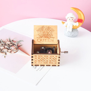 Venta caliente de mini de la mano de madera manivela <span class=keywords><strong>caja</strong></span> de música para regalos - Product Image 4