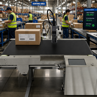 Machine de codage automatique à jet d'encre pour boîtes de conserve, bouteilles en plastique, boîtes, impression de la date d'expiration et de codes QR