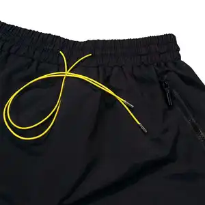 Kualitas Tinggi Bordir Poliester Spandeks Gym Olahraga Papan Celana Pendek Kebugaran Celana Pendek Nilon Kustom untuk Pria