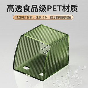 Wall Mounted <b>Storage</b> Box Rectangle Punch Free <b>For</b> <b>Kitchen</b> Seasoning Garlic Ginger Vegetable <b>Container</b> - Product Image 5