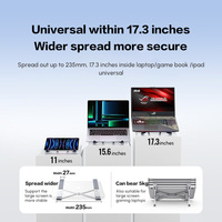 Support pour ordinateur portable UGREEN - Support de refroidissement premium, pliable et portable, pour ordinateur portable de 11 à 15,6 pouces, compatible avec tous les ordinateurs portables et MacBook