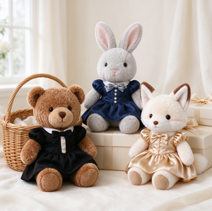 Peluche Personalizzato a Tema Animale per Matrimonio: Orsetto, Coniglio, Pinguino, <span class=keywords><strong>Scimmia</strong></span> - Scatola a Sorpresa Regalo - Product Image 1