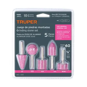 Master con 36 unità Set di 5 pietre montate 1/4 'shanco, uso generale, truper - Product Image 2