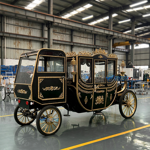 Chariot de luxe électrique de style européen à bas prix pour la visite touristique et les mariages, 4 roues motrices, 4-6 personnes, à vendre - Product Image 1