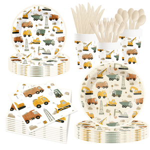 Juego de Vajilla Desechable DAMAI para Fiestas, Kit de Platos de Papel, Decoración para Fiestas de Cumpleaños Infantiles - Product Image 4