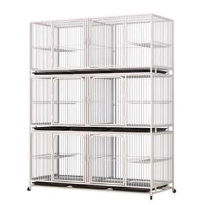 قفص تربية سلكي للقطط مزود بعجلات من أفضل المبيعات - Product Image 1