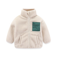 Nouvelle Collection Automne/Hiver 2023 : Manteau en Velours Épais Brodé avec Col Montant et Design Color-Block, Style Européen