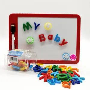 Magnetic Letters Numbers Alphabet Fridge Magnets ABC 123 with Drawing Board