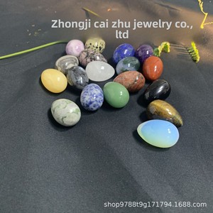 Œuf en cristal naturel <span class=keywords><strong>de</strong></span> jade 30 mm, boule d'ornement en pierre naturelle, pierre semi-précieuse, œuf <span class=keywords><strong>de</strong></span> Pâques, DIY, poli, qualité garantie - Product Image 2