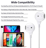 Écouteurs filaires de type C pour iPhone 15 Pro Max avec micro, suppression du bruit, écouteurs de jeu, écouteurs USB-C