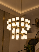 Lámparas de Techo LED Rectangulares/Larguas Personalizadas para Hoteles y Centros Comerciales - Lámparas de Techo con Pantalla de Alabastro, Garantía de 3 Años