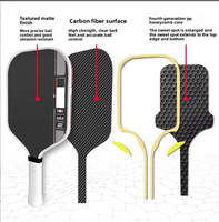 Raquette de Pickleball GEN4 en Gros : Contrôle, Puissance, Équilibre, Grand Point Optimal, Personnalisation OEM, Fibre de Carbone de Haute Qualité