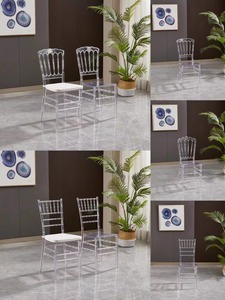 Großhandel Niedriger Preis Viktoria nisches Bankett Kristall Kunststoff Vermietung Hochzeit Ghost Clear Acryl harz Transparenter Stuhl für Veranstaltungen - Product Image 6